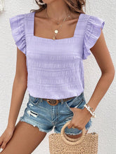 Women’s Square Neck Sleeveless Top – Casual Solid Color Summer T-Shirt women-tshirt AllTrendMart Lavender Purple S
