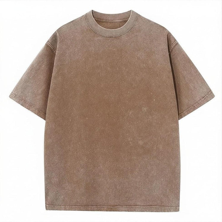 Unisex Washed Oversized T-Shirt – Vintage Cotton Loose Fit Casual Tee unisex-tshirt AllTrendMart