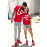 Matching Couple Graphic T-Shirt – Casual Loose Fit Cotton Blend Tee unisex-tshirt AllTrendMart