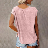 Women’s 4-Pack V-Neck T-Shirts – Soft Stretch Casual Short Sleeve Tees women-tshirt AllTrendMart