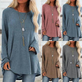 Women’s Loose Long Sleeve T-Shirt – Round Neck Casual Pullover Top women-tshirt AllTrendMart