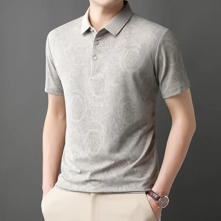 Men’s Casual Polo T-Shirt – Short Sleeve Solid Color Top men-tshirt AllTrendMart