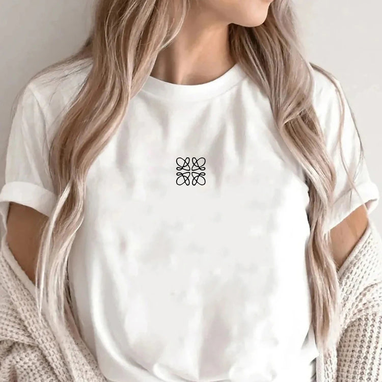 Women’s Floral Graphic Cotton T-Shirt – Casual Printed Summer Tee women-tshirt AllTrendMart