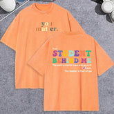 Unisex Vintage Washed T-Shirt – “You Matter” Graphic Cotton Loose Fit Tee - AllTrendMart - image 19