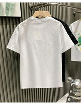 Unisex Rhinestone T-Shirt – Casual Short Sleeve Cotton Blend Tee unisex-tshirt AllTrendMart