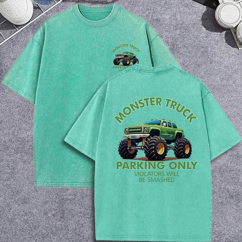 Vintage Monster Truck T-Shirt – Men’s Washed Cotton Graphic Tee - AllTrendMart - image 10