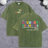 Unisex Vintage Washed T-Shirt – “You Matter” Graphic Cotton Loose Fit Tee - AllTrendMart - image 1