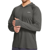 Men’s UPF50+ Sun Protection Hoodie T-Shirt – Quick Dry Long Sleeve Performance Top men-tshirt AllTrendMart