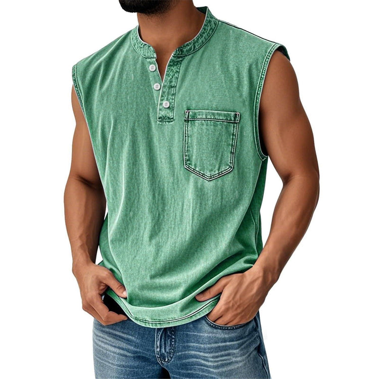 Men’s Sleeveless Tank Top – Lightweight Casual Summer Muscle Tee men-tshirt AllTrendMart Grass Green S