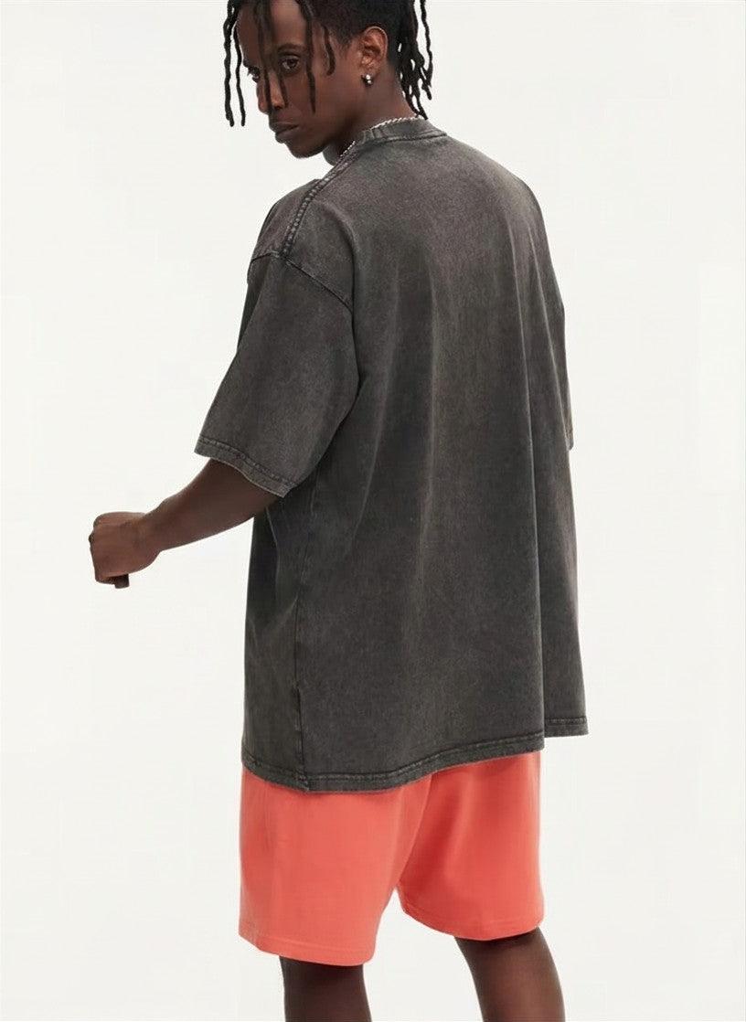 Unisex Washed Oversized T-Shirt – Vintage Cotton Loose Fit Casual Tee unisex-tshirt AllTrendMart