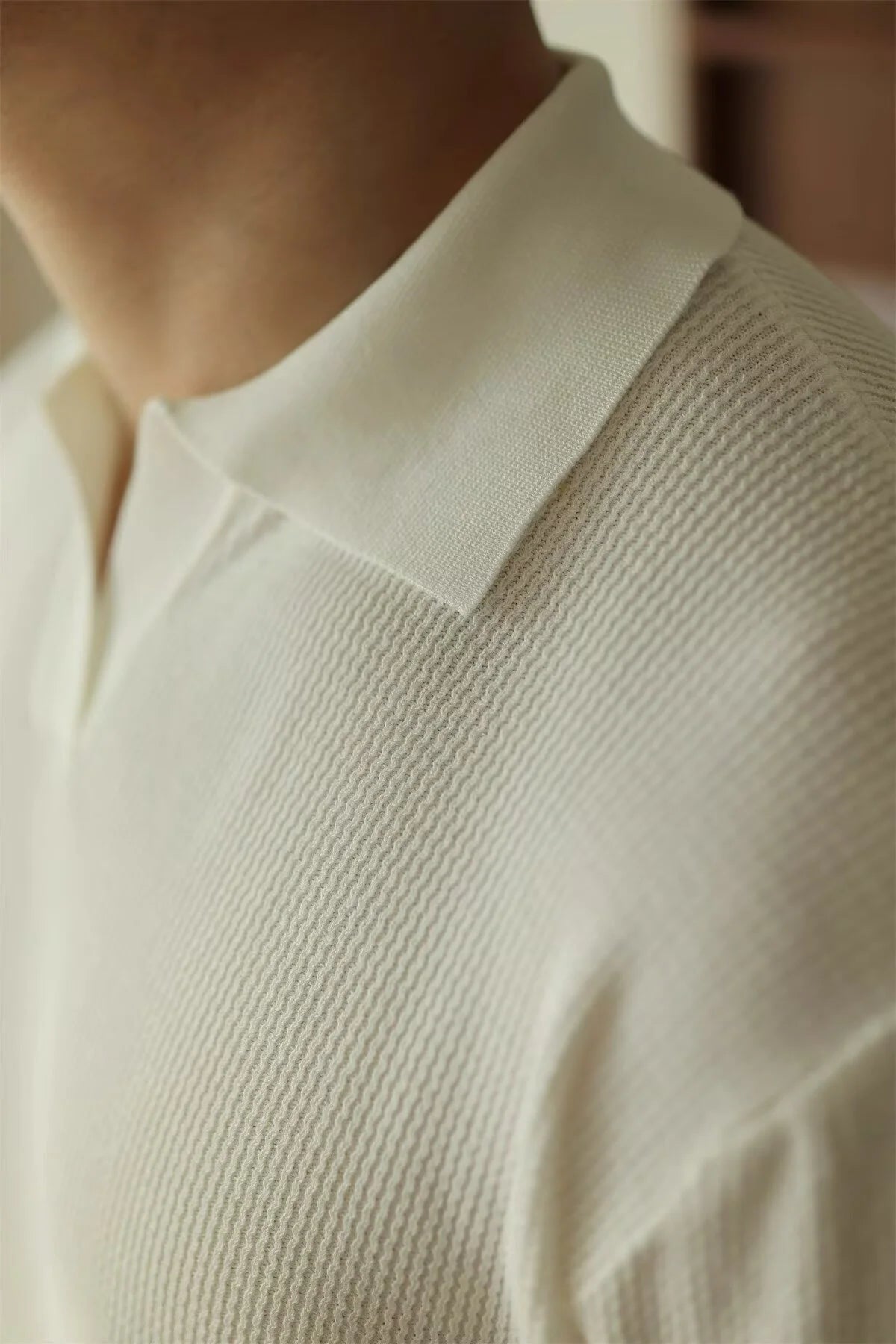 Men’s Minimalist Polo T-Shirt – Short Sleeve Casual Retro Style Top men-tshirt AllTrendMart
