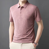 Men’s Casual Polo T-Shirt – Short Sleeve Solid Color Top men-tshirt AllTrendMart