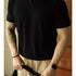 Men’s Minimalist Polo T-Shirt – Short Sleeve Casual Retro Style Top men-tshirt AllTrendMart Black M