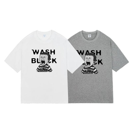 Retro Oversized Cotton T-Shirt – Unisex Drop Shoulder Casual Tee unisex-tshirt AllTrendMart