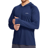 Men’s UPF50+ Sun Protection Hoodie T-Shirt – Quick Dry Long Sleeve Performance Top men-tshirt AllTrendMart