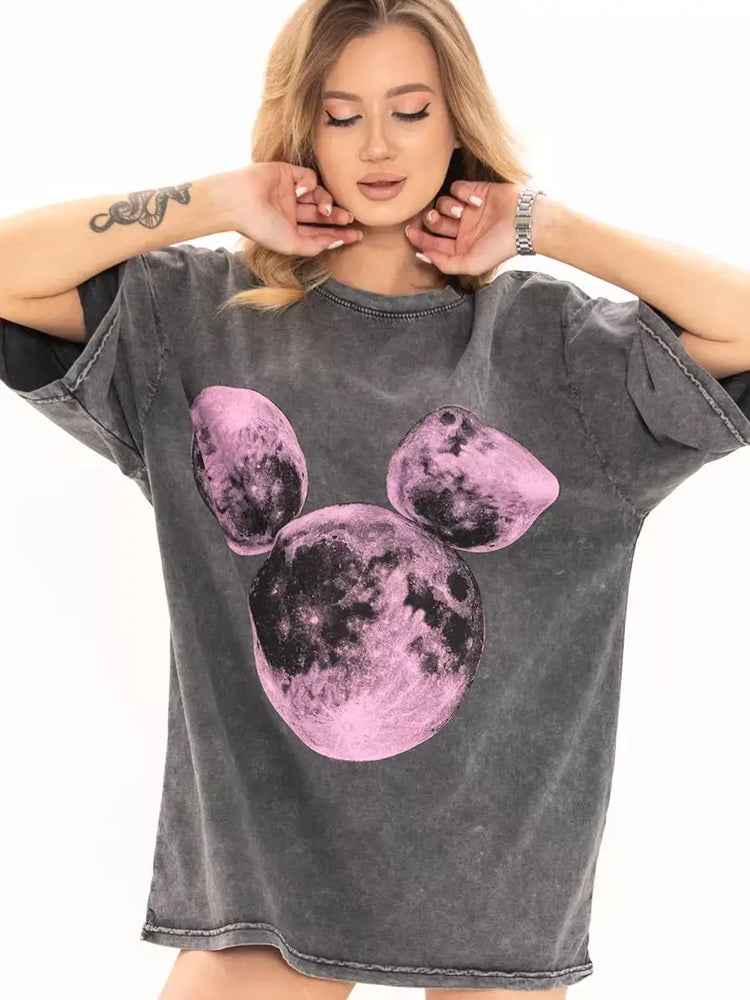 Women’s Washed Oversized Graphic T-Shirt – Vintage Cotton Y2K Tee women-tshirt AllTrendMart