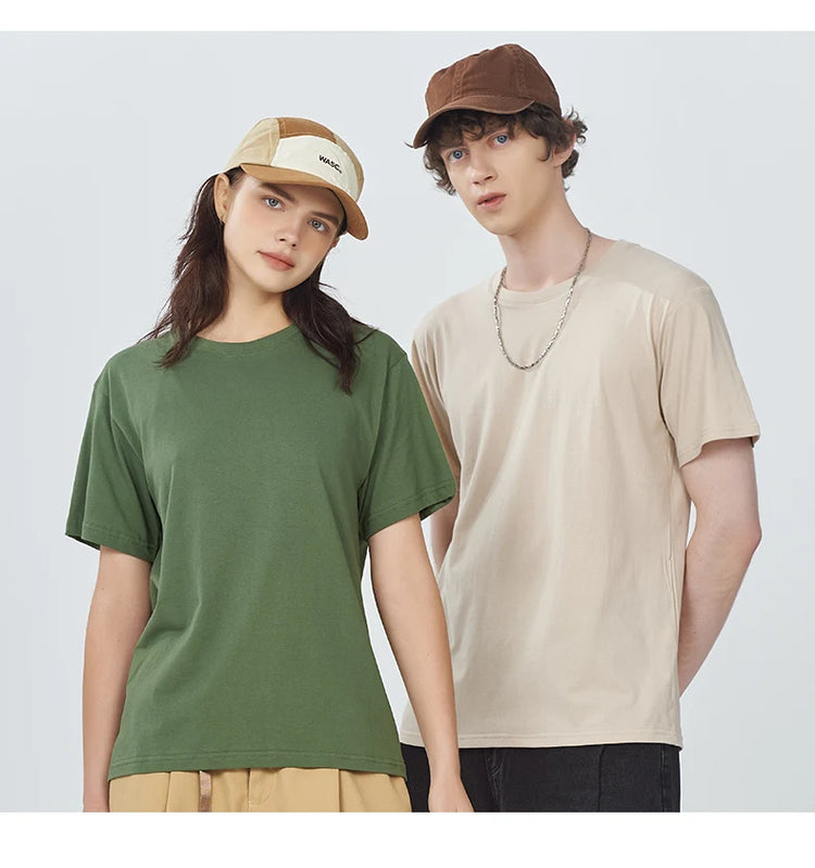 Unisex 100% Cotton T-Shirt – Loose Fit Short Sleeve Basic Tee - AllTrendMart - image 6