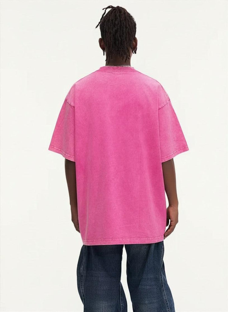 Unisex Washed Oversized T-Shirt – Vintage Cotton Loose Fit Casual Tee unisex-tshirt AllTrendMart