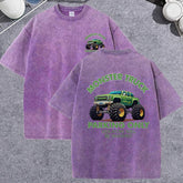 Vintage Monster Truck T-Shirt – Men’s Washed Cotton Graphic Tee - AllTrendMart - image 1