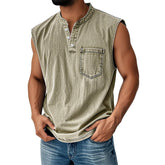 Men’s Sleeveless Tank Top – Lightweight Casual Summer Muscle Tee men-tshirt AllTrendMart Light Army Green S