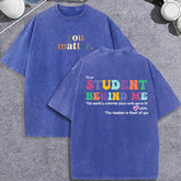 Unisex Vintage Washed T-Shirt – “You Matter” Graphic Cotton Loose Fit Tee - AllTrendMart - image 8