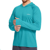 Men’s UPF50+ Sun Protection Hoodie T-Shirt – Quick Dry Long Sleeve Performance Top men-tshirt AllTrendMart