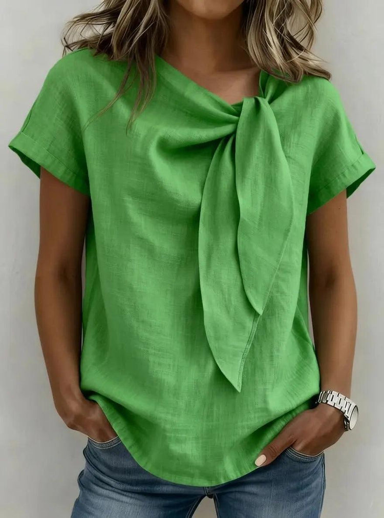 Women’s Casual Summer T-Shirt – Lightweight Loose Fit Everyday Tee women-tshirt AllTrendMart Green S