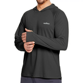 Men’s UPF50+ Sun Protection Hoodie T-Shirt – Quick Dry Long Sleeve Performance Top men-tshirt AllTrendMart