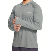 Men’s UPF50+ Sun Protection Hoodie T-Shirt – Quick Dry Long Sleeve Performance Top men-tshirt AllTrendMart
