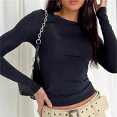 Women’s Slim Fit Long Sleeve T-Shirt – Casual Stretch Basic Top women-tshirt AllTrendMart