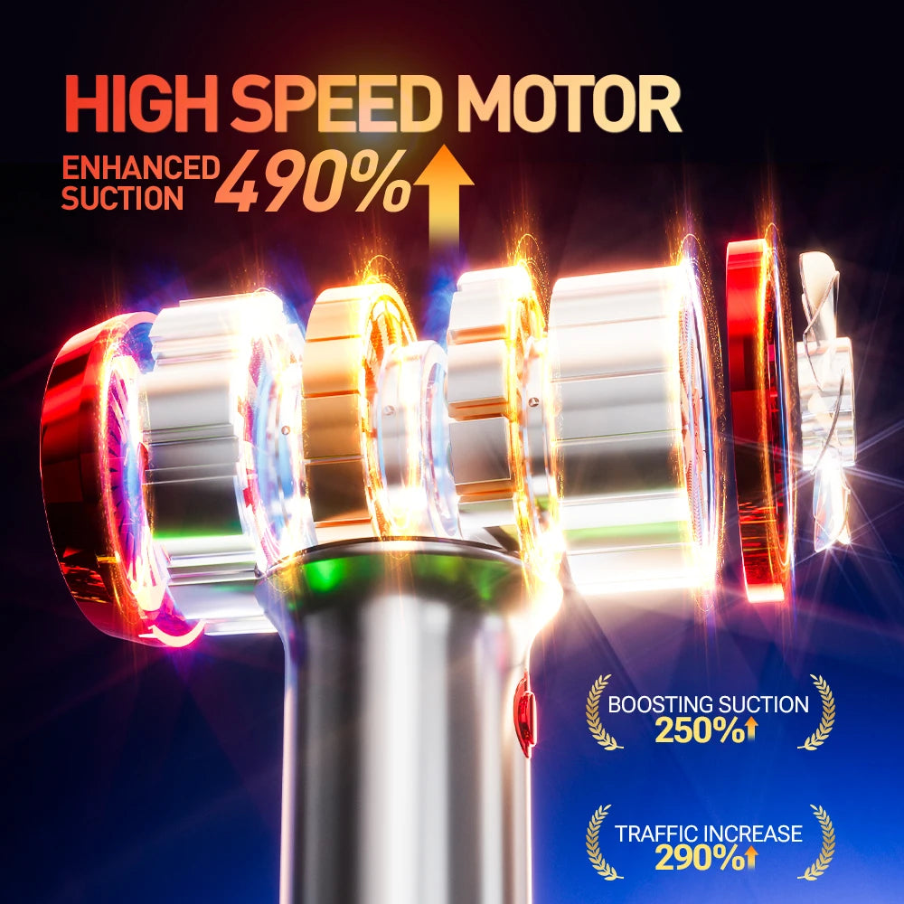 SZUK 178000Pa Wireless Handheld Car Vacuum Cleaner – Portable & Powerful