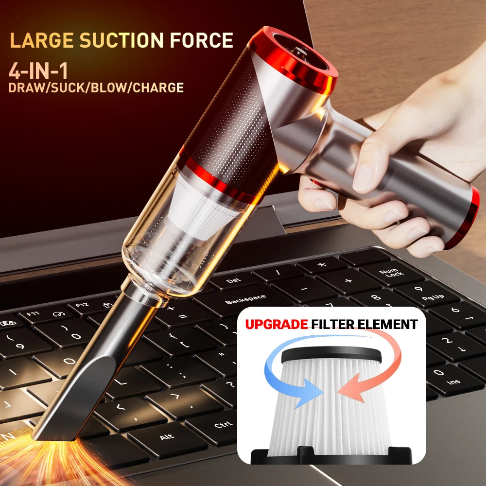 SZUK 178000Pa Wireless Handheld Car Vacuum Cleaner – Portable & Powerful