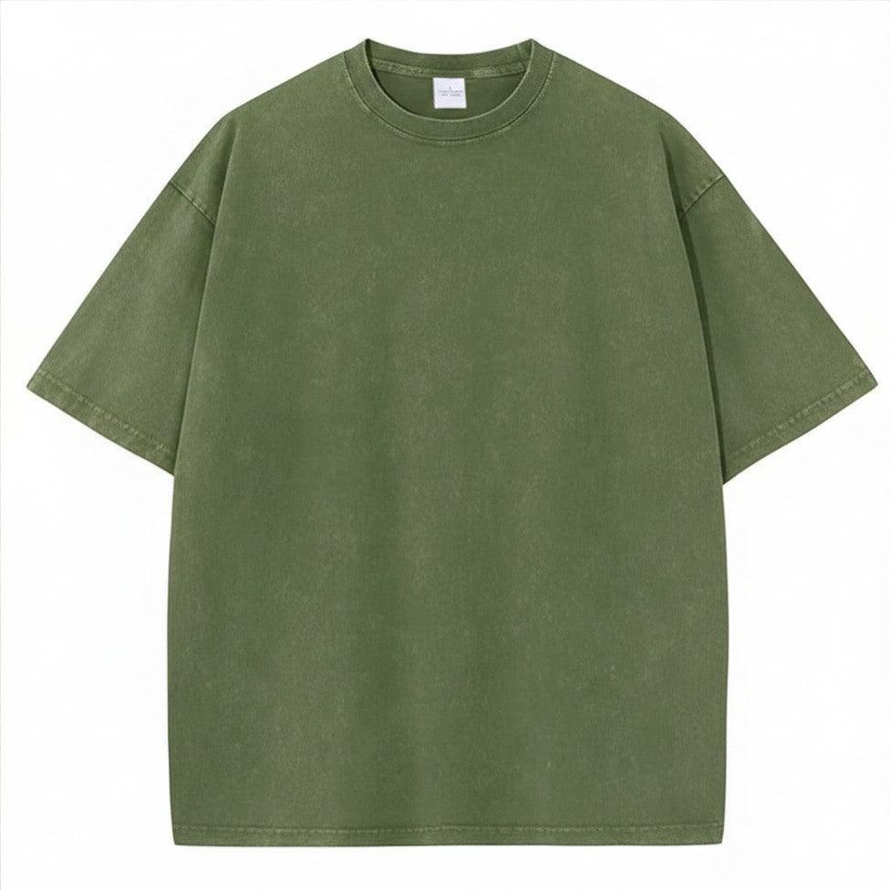 Unisex Washed Oversized T-Shirt – Vintage Cotton Loose Fit Casual Tee unisex-tshirt AllTrendMart