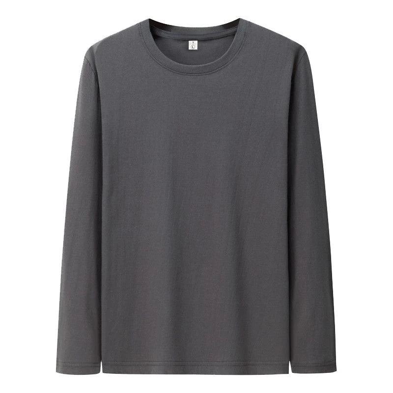 Men’s Cotton Long Sleeve T-Shirt – Casual Basic Crew Neck Tee men-tshirt AllTrendMart