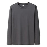 Men’s Cotton Long Sleeve T-Shirt – Casual Basic Crew Neck Tee men-tshirt AllTrendMart