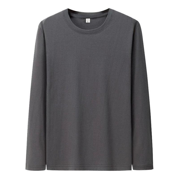 Men’s Cotton Long Sleeve T-Shirt – Casual Basic Crew Neck Tee men-tshirt AllTrendMart