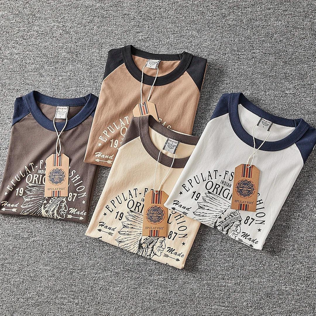 Men’s Washed Vintage Graphic T-Shirt – Retro Cotton Casual Tee men-tshirt AllTrendMart