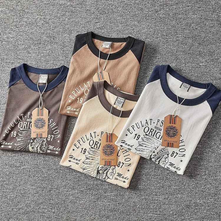 Men’s Washed Vintage Graphic T-Shirt – Retro Cotton Casual Tee men-tshirt AllTrendMart