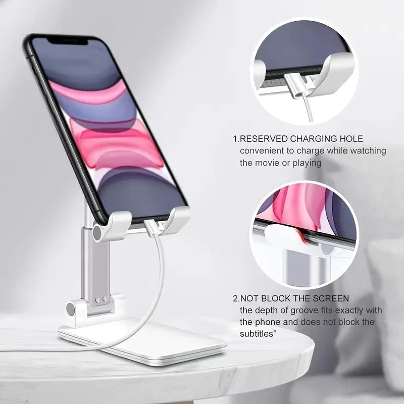 Adjustable Desk Phone & Tablet Holder Stand