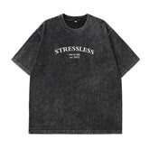 Women’s Washed Oversized Graphic T-Shirt – Vintage Cotton Y2K Tee women-tshirt AllTrendMart JJ0707 Black S