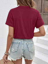 Women’s V-Neck T-Shirt – Soft Stretch Short Sleeve Casual Basic Tee women-tshirt AllTrendMart