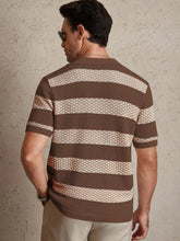 Men’s Knit Polo T-Shirt – Contrast Color Short Sleeve Casual Top men-tshirt AllTrendMart