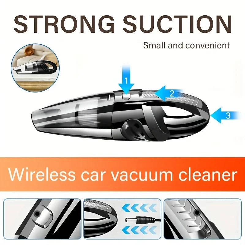Portable Wireless Vacuum – Car & Home Use