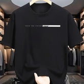 Unisex 100% Cotton T-Shirt – Loose Fit Casual Short Sleeve Graphic Tee unisex-tshirt AllTrendMart Black XS
