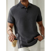Men’s Breathable Polo T-Shirt – Casual Short Sleeve Summer Shirt men-tshirt AllTrendMart Dark Grey S