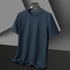 Men’s Waffle Knit T-Shirt – Short Sleeve Breathable Casual Summer Top men-tshirt AllTrendMart Navy Blue S