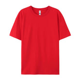 Women’s 100% Cotton Basic T-Shirt – Loose Fit Short Sleeve Casual Tee women-tshirt AllTrendMart Red S