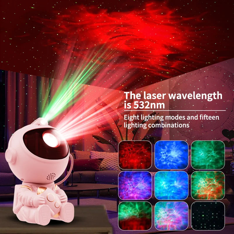 Astronaut Galaxy Projector Night Light