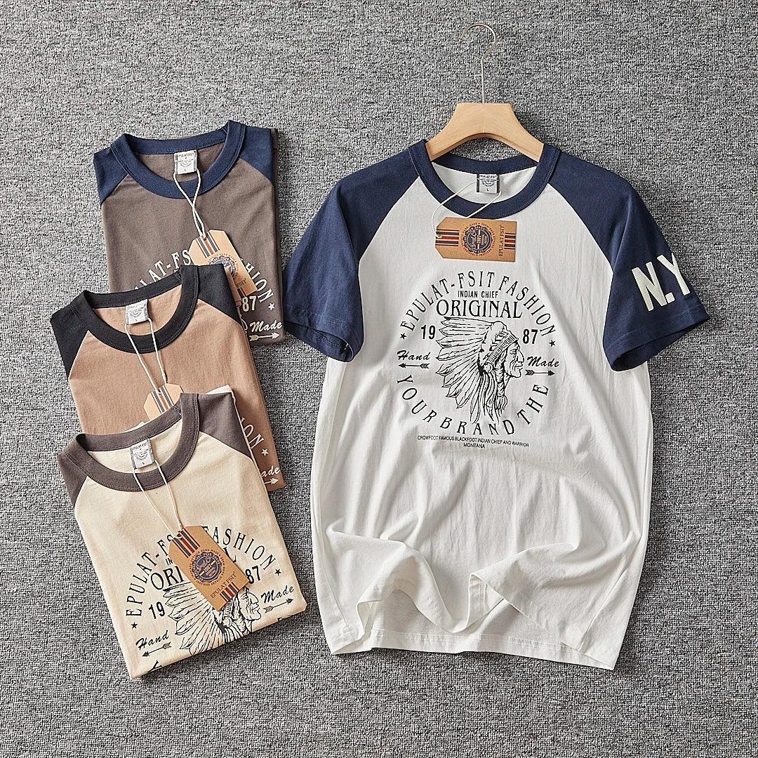 Men’s Washed Vintage Graphic T-Shirt – Retro Cotton Casual Tee men-tshirt AllTrendMart
