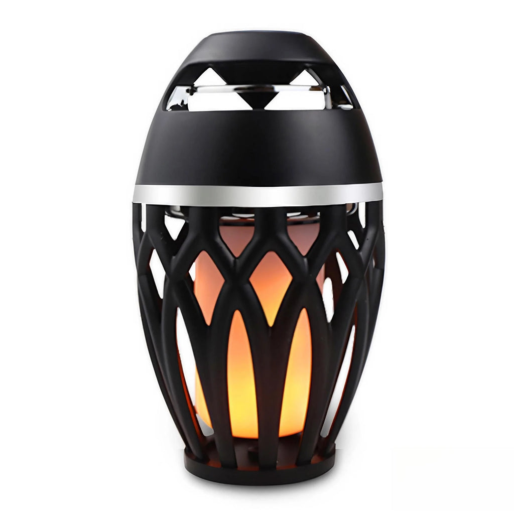 Waterproof Portable Bluetooth Flame Speaker with LED Torch & Bass Sound
